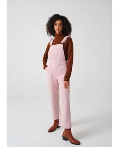 seventy + mochi Elodie Frill Dungaree 10 - White