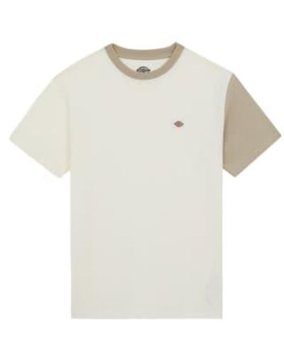 Dickies Camiseta Eddyville Uomo Cloud - Blanco