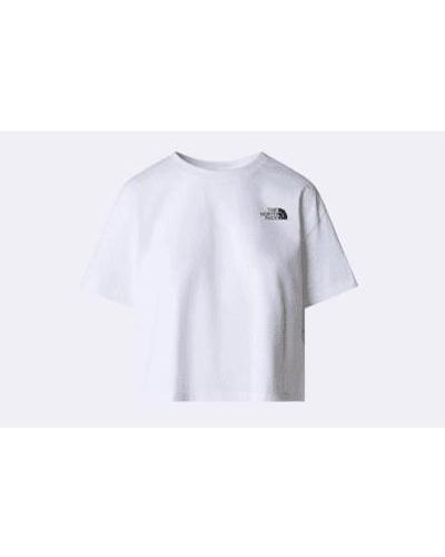 The North Face Wmns curped sd tee weiss - Blau