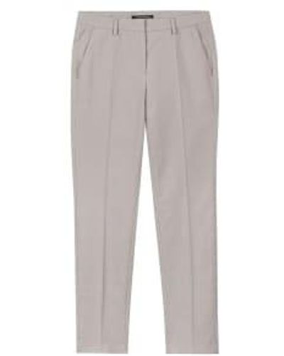 Luisa Cerano Greige Slim Tailored Trousers Uk 8 - Grey