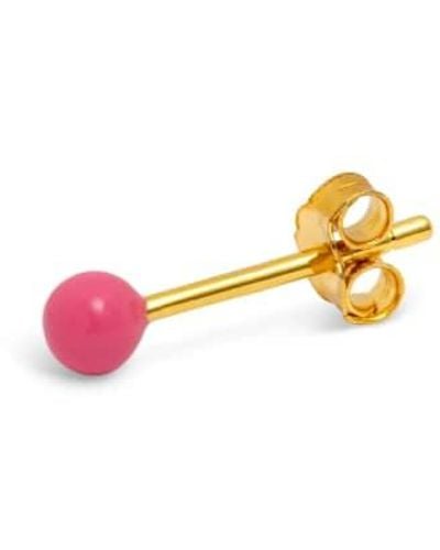 Lulu Lulu1164 pendiente con bola color en rosa