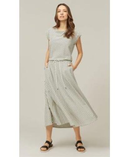 Nooki Design Montrose Chic Stripe Jersey Dress S - Natural