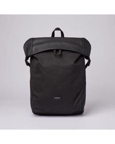 Sandqvist Alfred Backpack With Webbing One Size - Black