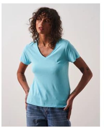 ABSOLUT CASHMERE Marilla T-shirt à manches courtes Lagon - Bleu