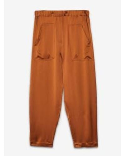 Ottod'Ame Pantalon brun - Orange