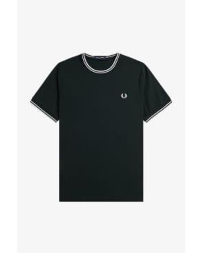 Fred Perry M1588 Twin Tipped T - Negro