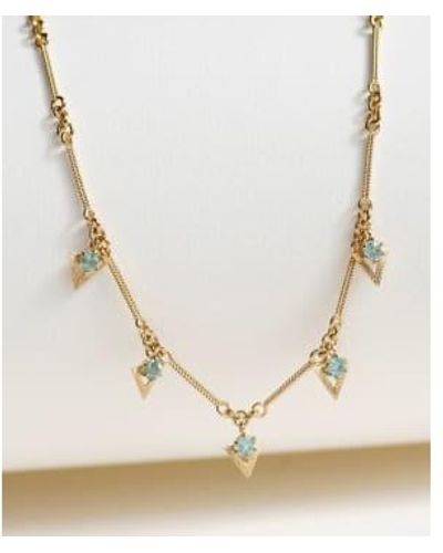 Zoe & Morgan Hyacinth Apatite Gold Necklace - Neutro