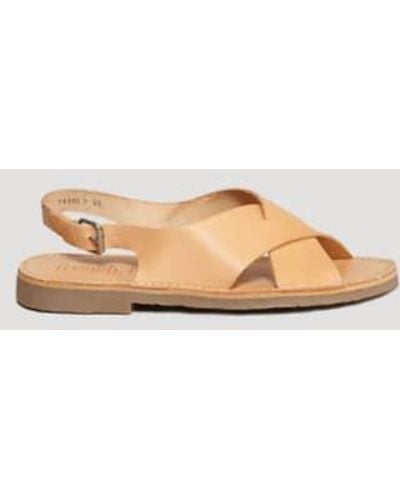 French Théo Leather Mael Sandal 37 - Natural