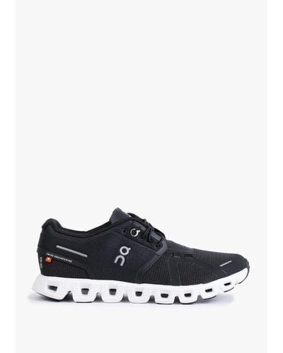 On Shoes Cloud 5 Black White Trainers - Nero