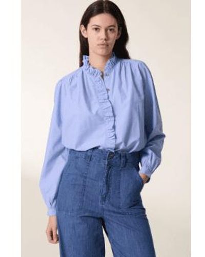 Leon & Harper Chypre Blouse S - Blue