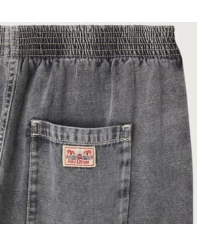 American Vintage Pantalon Jogging - Gris