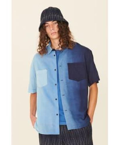 YMC Mitchum Shirt L - Blue