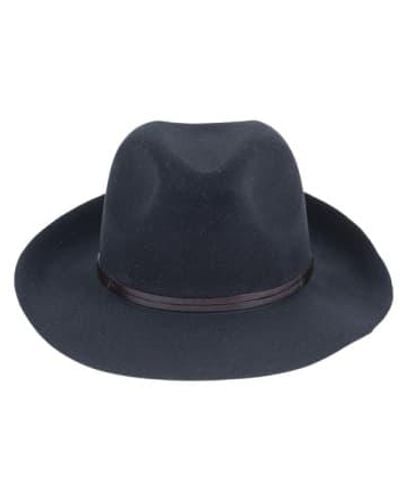 Travaux En Cours Felt Fedora Hat 56 - Blue