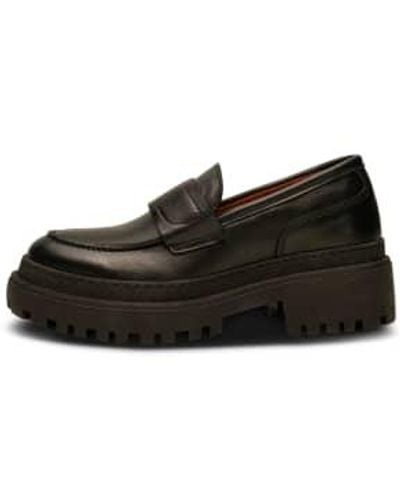 Shoe The Bear Iona Loafer In - Nero