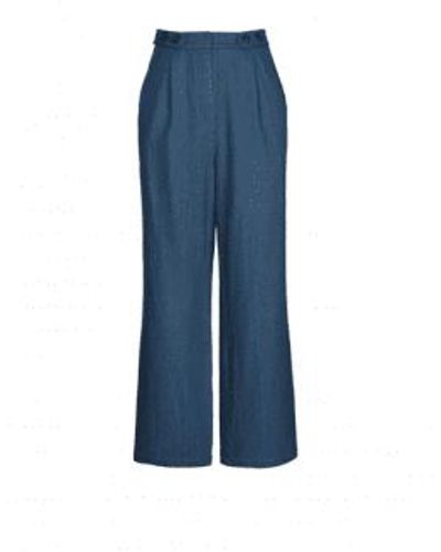 FRNCH Pacome Pantalon Fusele Bleu Jean - Blu