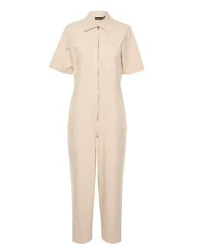 Soaked In Luxury Slkarlie jumpsuit in creme - Natur
