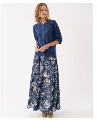 Lolly's Laundry Sunset Maxi Skirt Xs - Blue