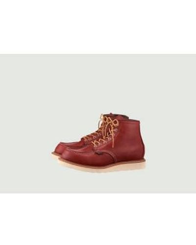 Red Wing Wing Shoes Moc Toe Shoes - Rosso