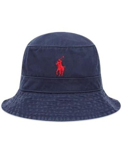 Polo Ralph Lauren Classic Bucket Hat Navy - Blu