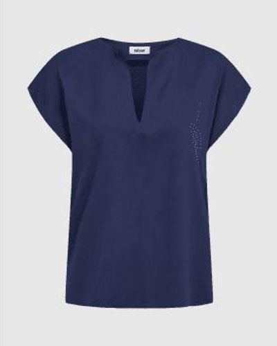 Minimum Gillians 9911 bluse mittelalter blau