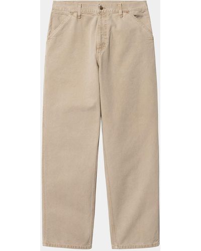 Carhartt Dusty H marron fané pantalon simple à genoux - Neutre