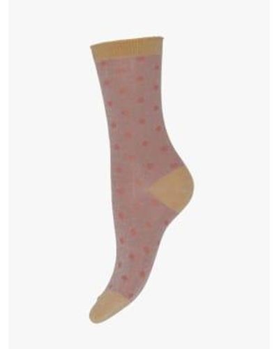 mpDenmark Donna Ankle Socks Ochre - Multicolore