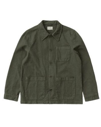 Nudie Jeans Barney Worker Jacket 3 - Verde