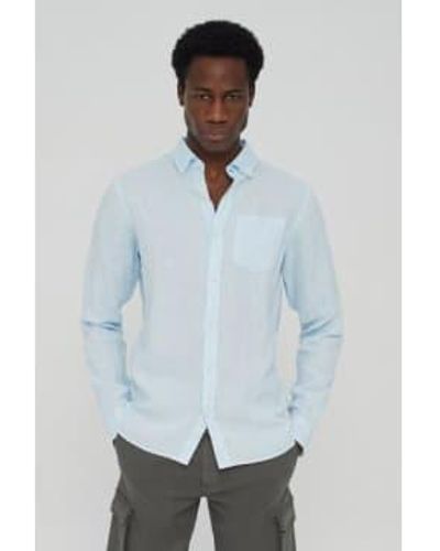 Ecoalf Malibu Linen Shirt Light - Bianco