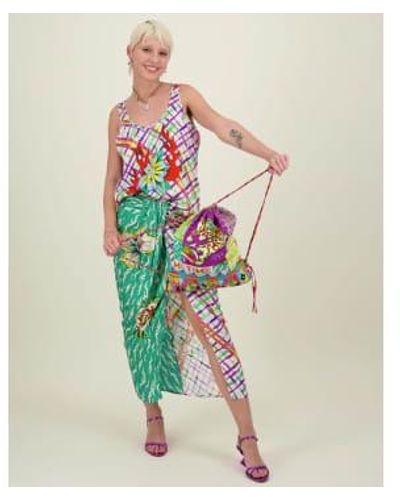 ME 369 Luna Tie Front Skirt Artisan Xs - Multicolor