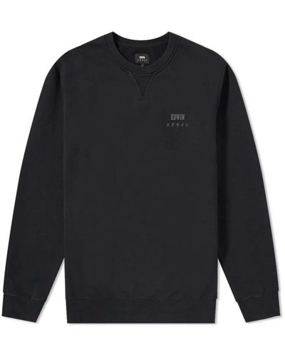Edwin Music Channel Crew Sweat in Blue for Men Lyst