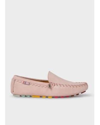 Paul Smith Dustin Suede Driving Loafers 40 - Pink