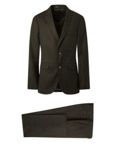 Hackett Flannel Suit - Black