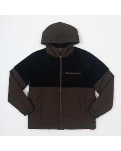 Only & Sons Veste sherpa ohio en marron et noir