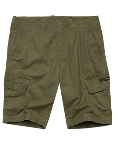 Superdry Vintage Core Cargo Shorts Authentic Khaki - Verde