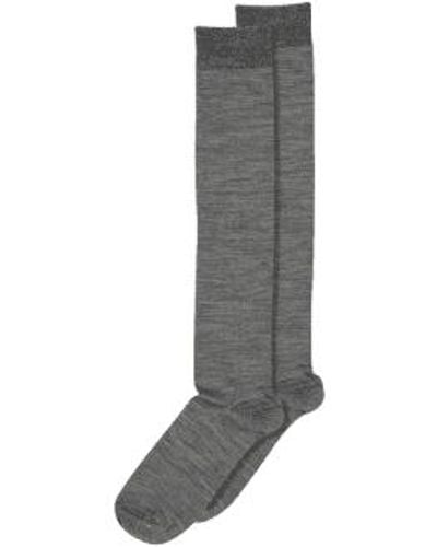 mpDenmark /silk Knee Socks - Grey
