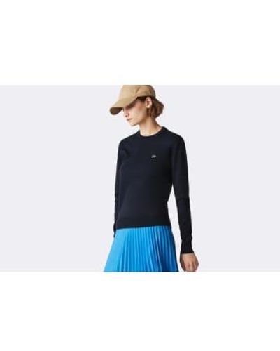 Lacoste Wmns Knit Jersey - Blu