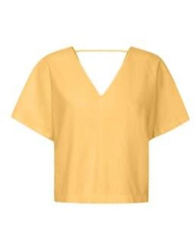 B.Young Falakka V Neck Blouse - Yellow