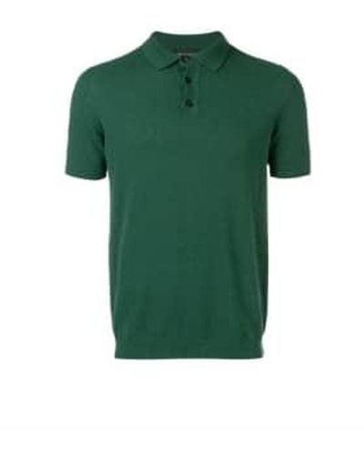Roberto Collina Short Sleeve Polo Shirt 50 - Green