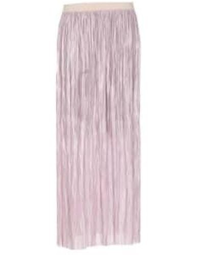 Roberto Collina Woven Rever Plisse Skirt M / Lilac Female - Purple