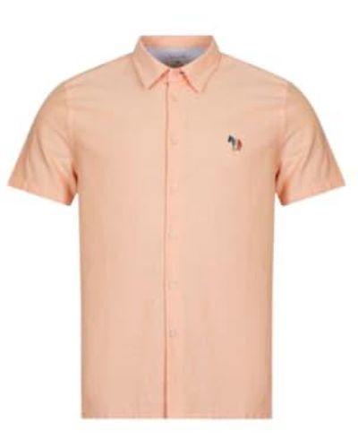 Paul Smith Camisa cebra naranja - Rosa