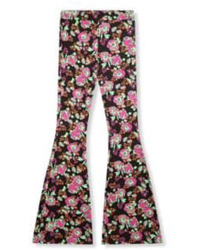 Refined Department Flower Abba Knitted Flared Pants - Multicolore