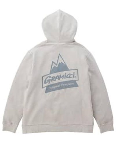 Gramicci Peak Hooded Sweatshirt Oatmeal Pigment - Grigio