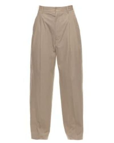 Hache Trousers R63084505 Old Paper 52 - Natural