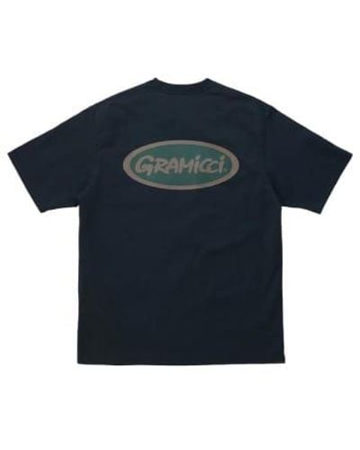 Gramicci Oval T-shirt Vintage Medium - Blue