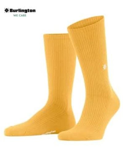 Burlington Boston Sun Socks 40-46 - Yellow