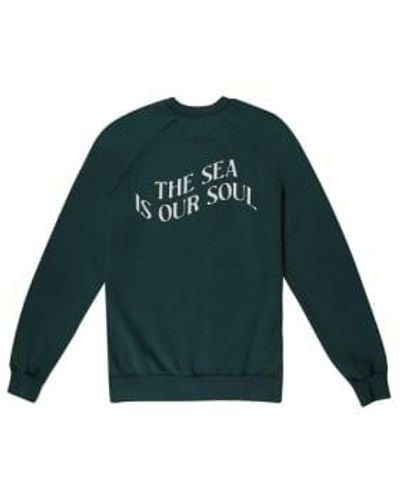 La Paz Cunha Sweatshirt In Soul Sea Moss - Verde