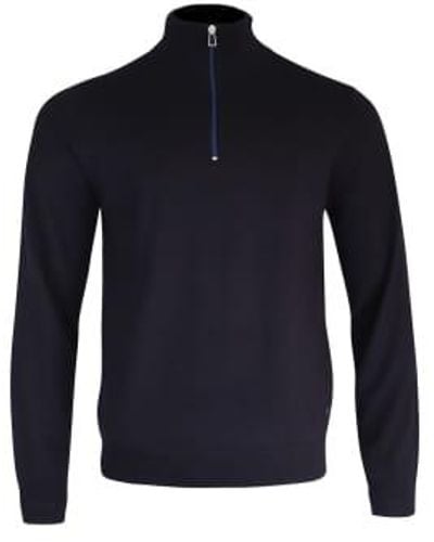 PS by Paul Smith Half Zip Sweater - Blu