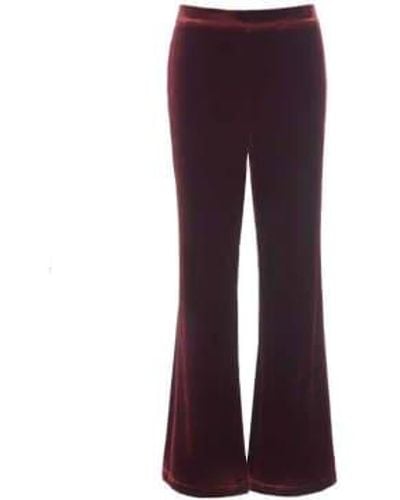 Dea Kudibal Nebraska Velvet Trousers Merlot Xs - Purple