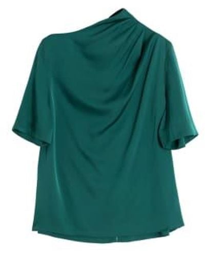 Ahlvar Gallery Camiseta seda ver esmeralda - Verde