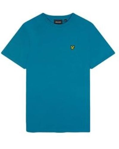 Lyle & Scott Ts400vog plain t -shirt im frühlingsblau